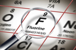 immagine molecola del fluoro